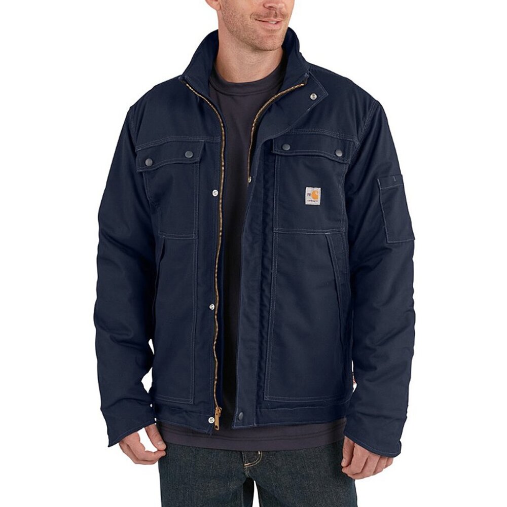 NEW $310 Carhartt Big and Tall Flame-Resistant Full Swing® Quick Duck® Coat Navy